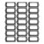 UKCOCO 40pcs Metal Label Frame Holders Antique Metal Tag Holder Library Card Catalog Cabinet Label Clip for Apothecary File Cabinet Drawers Bookcase Shelf Organizer