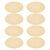 UKCOCO Oval Wood Discs with Smooth Edges for Crafts 8pcs Unfinished Wood Blank Pieces Beige Boxwood Slices for DIY Painting and Home Decor Creative Projects