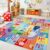 UKISS ABC Kids Rug,Toddler Educational Play Rug for Learning Alphabet, Numbers, Colors, Seasons and Animal Words,55″x55″Washable Classroom Area Rugs,Non-Slip Kids Play Mat Carpet for Playroom