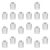 ULDIGI 30pcs Iron Shelf Holder Clips for Office Shelving Units and Wood Shelves, Bracket Supports Clips with Tool-Free Adjustment and Polished Edges for Document Organization in Office
