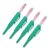 ULDIGI Refillable with Waterproof Oil Ink Long Nib Marker Pen 4pcs Precise Deep Hole Marking Tool Vivid Green for Wood and Concrete for Carpentry Labeling and Workshop Operations