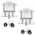 ULTECHNOVO 2 Sets Sliding Closet Door Pulley Wheels Replacement Metal Sliding Door Cabinet Rollers with Reliable Support and Smooth Operation and Furniture Hardware Upgrade