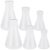 ULTECHNOVO 6Pcs Plastic Erlenmeyer Flask Set with Stoppers – Conical Laboratory Flasks 50Ml, 100Ml, 500Ml for Chemistry Experiments and Scientific Lab Use