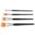 ULTECHNOVO Serrated Comb Paint Brush Set 4pcs Wood and Plastic Material Produces Distinct Textures, Suitable for Textured Strokes and Details for Acrylic and Oil Painting for Watercolor