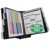 Ultimate Office AdjustaView 10-Pocket Desk Reference Organizer with Easy-Load Pockets and Compact Weighted Base for Stability, Black Pockets