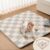 Ultra Soft Plush Floor Mat, 1.3″ Thick Foam Cushion Rug with Non-Slip Backing for Indoor, Home, Blue Checkboard
