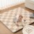 Ultra Soft Plush Floor Mat, 1.7″ Thick Foam Cushion Rug with Non-Slip Backing for Indoor, Home, Light Brown