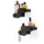 Umbra Nami Shower Caddy Set of 2 – Adhesive Shower Shelf, No Drill Wall Mounted Bathroom Organizer, Rust-Free Plastic Shower Storage Baskets for Shampoo & Toiletries, Ocean Black