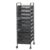 UMJIGF Rolling File Cabinet Utility Cart,10 Drawer Rolling File Cabinet Utility Cart with High Capacity Metal Mesh Storage Organizer on Wheels for Office/Home 29x38x91cm/11.4×15,Black-29x38x91cm