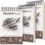 Umriox Sketch Pads for Drawing, 5.5″ x 8.5″ Small Sketchbook, 3-Pack