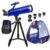 UncleHu 80mm Telescope for Kids 8-12 & Adults with Pop-Up Space Tent Set