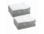 Under Bed Storage 2Pack,2 Compartment,26x21x10 in,Zippered,Gray,Padded Top