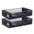 Under Bed Storage Containers Set of 2, Rolling Bins with Wheels, Clear Cover