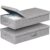 Under Bed Storage With Lids, 2 Pack Large Underbed Storage Containers Clothes W/ 3 Handles, Foldable Low Profile Stackable Drawer Organizer Bins Box for Blanket Shoe Bedroom, 31.1*15.7*6inch