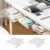 Under Desk Drawer, 2 Pack Self-Adhesive Slide Out Storage Organizer, Hidden Attachable Tray for Office Home Closet, Clear Plastic Stick-on Drawer for Stationery Supplies(Transparent)