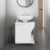 Under Sink Cabinet with Double Doors and Open Back for Pipes