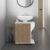 Under Sink Cabinet with Double Doors and Open Back for Pipes