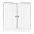 Under Sink Storage Cabinet with 2 Doors Traditional Under Sink Cabinet Bathroom Space Saver Organizer with Adjustable Shelf White
