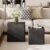 UNDUSLUY Nesting Coffee Table Set of 2, Black End Table for Small Spaces