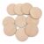 Unfinished Wood 25mm-70mm Natural Beech Wood Slices Unfinished Solid