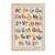 Unframed Alphabet Nursery Wall Art, Educational ABC Poster Print