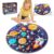 UNGLINGA 70 Piece Solar System Floor Puzzles for Kids Ages 3-5 4-6 6-8