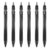 Uni-Ball Jetstream Elements Ballpoint Pen, Medium Point (1.0mm), Black Ink, 6 Pens