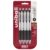 uni-ball® RT Retractable Gel Pens, Gel Impact®, Bold Point, 1.0 mm, Silver Barrels, Black Ink, Pack of 4
