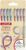 Uni-ball Set of 8 Metal Gel Ink Rollerball Pens UM-120 0.8mm