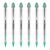 uniball Vision Elite Rollerball Pen, Bold Point (0.8mm), Green Ink, 6 Pens