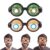 Unichild 2PCS Funny Glasses for Adults, Crazy Googly Eye Blinking Glasses