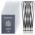 Uniclife 6 Pack Passport Holder, Clear PVC ID Badge Holder with Lanyard