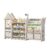 UNICOO® Magic Castle Kids Toy Storage & Bookshelf Organizer with 14 Easy-Pull Bins, Durable HDPE Material, Multifunctional Play Collection with Painting Board & Telescope, Children’s Bookcase (White)