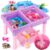 Unicorn & Axolotl 2 in 1 Sand and Water Table, Sensory Table With sand