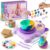 Unicorn Kids Pottery Wheel Kit with Air Dry Clay for Ages 6-14 Crafts