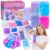 Unicorn Slime Kit for Girls 4-12,Supplies Makes Butter Slime,Candy Confetti,Glimmer Crunchy,Foam Crunchy,Jelly Cubes Slime Party Favors for Kids