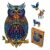 Unidragon Wooden Puzzle Jigsaw, Best Gift for Adults, Unique Shape Jigsaw Pieces Charming Owl, 9.9 х 17.1 inches, 330 Pieces, King Size