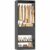 Unikito 25″ W x 80″ H Closet Organizer Storage with Hanging Rod and 2 Wooden Drawer, Adjustable Angled Shoes Rack, Sturdy Garment Racks, Walk-in Closet Tower for Bedroom, Mudroom, and Entryway, Black