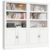 Unikito 71 Inch Tall Bookshelf with Doors and Adjustable Shelves, 2 Pack