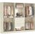 Unikito 98” Closet System with Mirror & 4 Drawers, 8.2FT Heavy Duty Wood Closet Organizer with 4 Hanging Rods, Large Walk-in Wardrobe Garment Rack with Adjustable Shelves, White Oak
