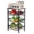 Uninol Fruit Vegetable Basket for Kitchen,4 Tier Pantry Organizers and Storage,Snack Organizer for Countertop,Pantry Cart,Metal Wire Storage Shelf Organizer Baskets for Kitchen, Pantry, Bathroom