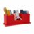 UnionBasic Desk Organizer, Desktop Caddy Leather Multi-compartment Pen Holder Office Stationer Organizer, Red
