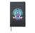 Unwind Yourself with Meditation Girl Illustration Hardcover Journal, Black