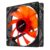 Unykach 51792 PC Fan – 120mm, 12V, 12W, 120x120x120mm, 1500rpm, 18dB, Red LED, Desktop Compatible