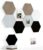 Uoisaiko 12″ Large Bulletin Board with 30 Push Pins, Pack of 8 Hexagon Felt Pin Board Notice Boards for Home Office Kitchen, Felt Wall Tiles for Photos Memos