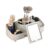 UOLUCES Makeup Organizer with Mirror, Cosmetic Storage Box for Vanity, Skincare Organizer with Compartments & Brush Holder