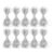 Uonlytech 12pcs Silver Polyester Embroidery Threads for Crafts Sewing Fine Luster, Multifunctional Machine Embroidery Thread for Decorative Sewing and Cross Stitching