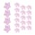 Uonlytech 20pcs Purple Glitter Star Push Pins for Office and Calendar Display, Resin and Metal Five Pointed Star Thumbtacks with Sparkling Finish, Decorative Cork Board Pushpins to Brighten