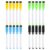 Uonlytech 40pcs Water Erasable Marker for Glass Board and Whiteboard with Brush Eraser, Plastic Portable Stone Writing Markers, Easy Erasability, Includes Blackboard Sponge Brush,