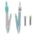 Uonlytech 4 Sets Drafting Compass Set Blue, for Students and Teachers